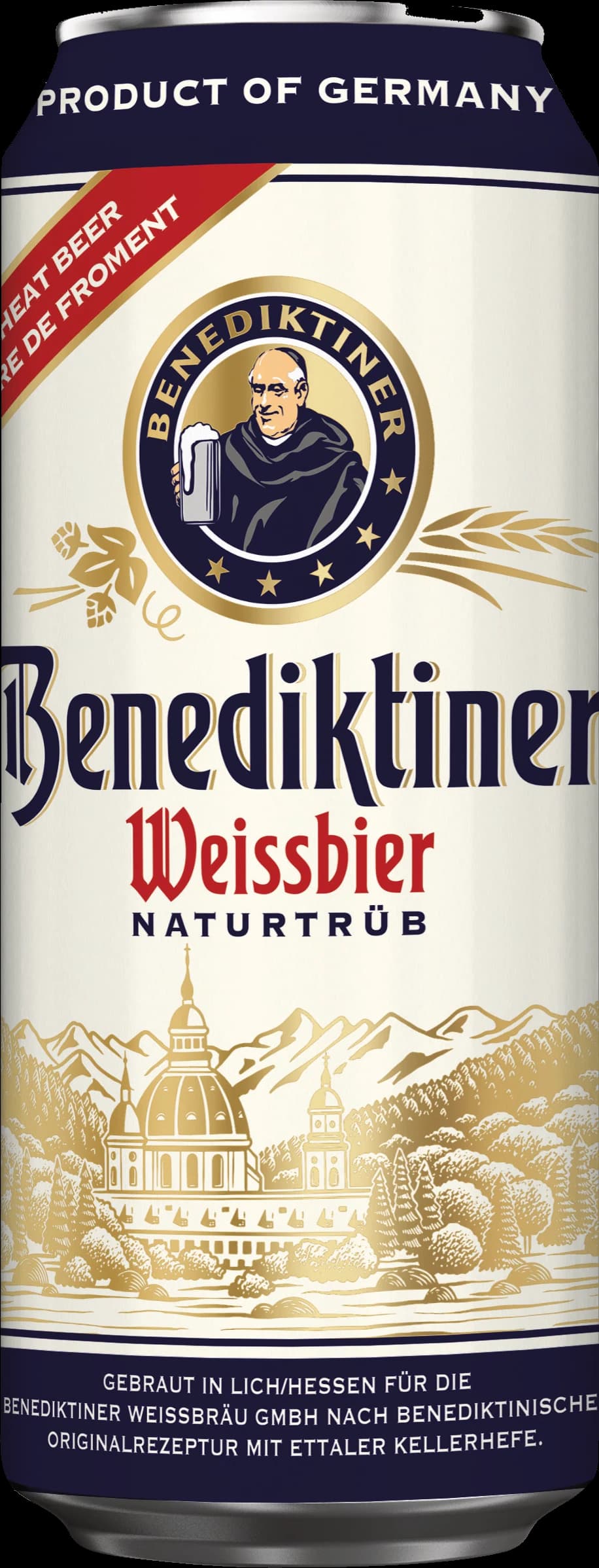 Benediktiner Naturtrüb: Thùng 12 Lon 500ml